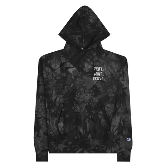#Pray Wait Trust Unisex Tie-dye Hoodie