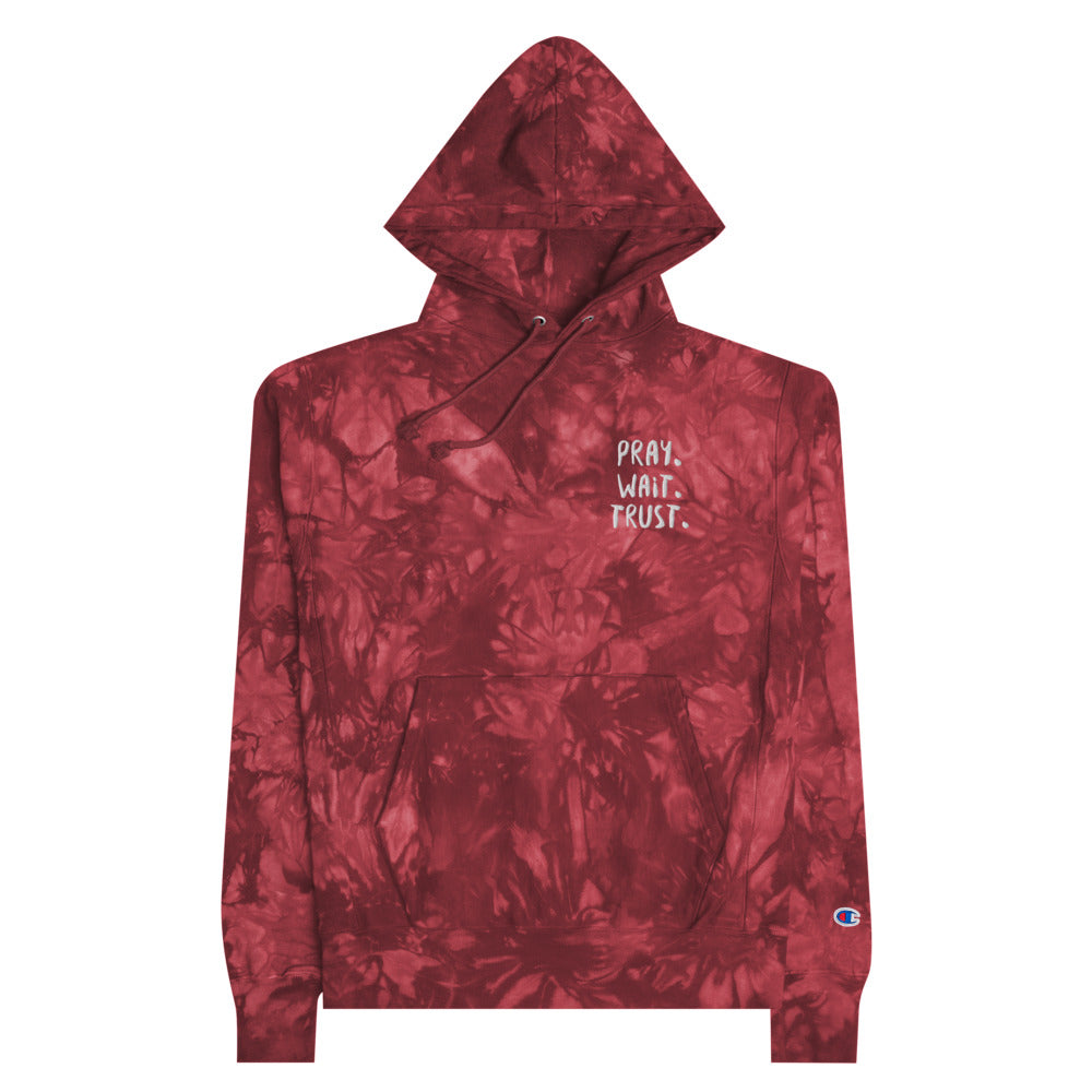 #Pray Wait Trust Unisex Tie-dye Hoodie