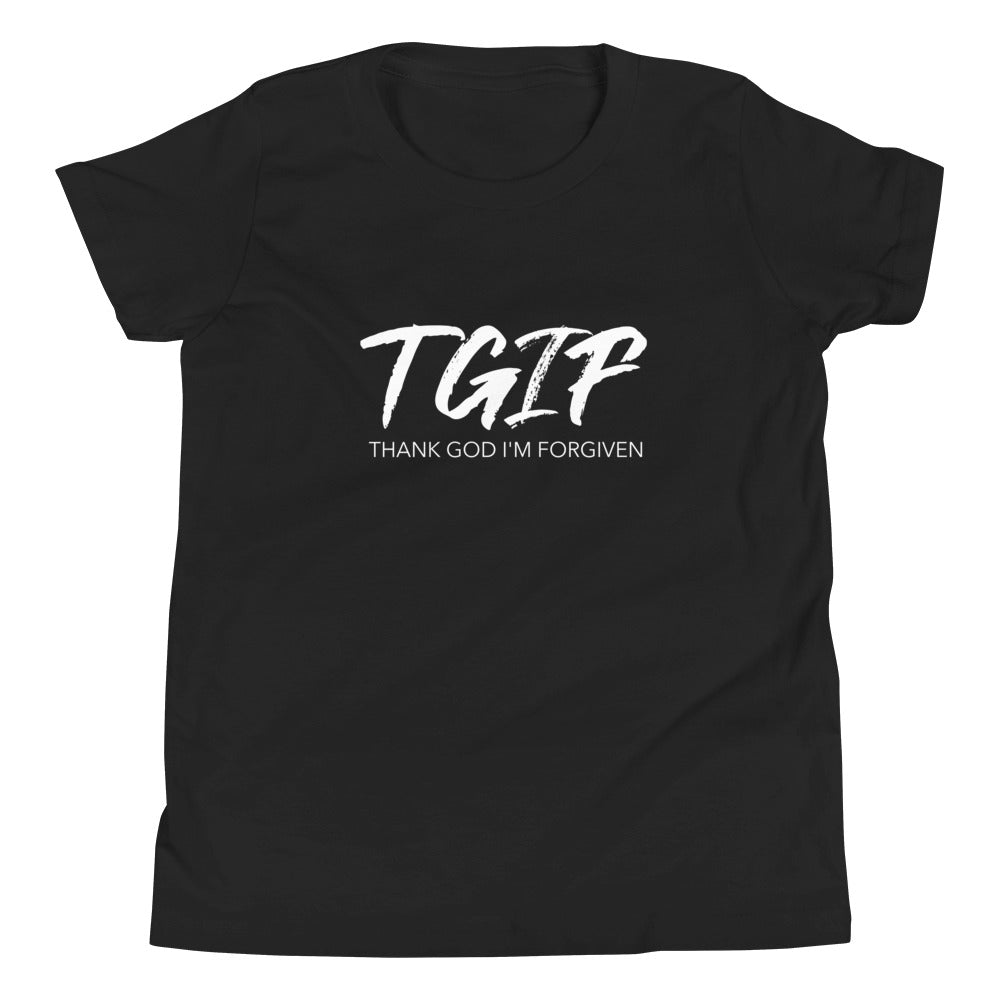 #Thank God I'm Forgiven Youth T-Shirt