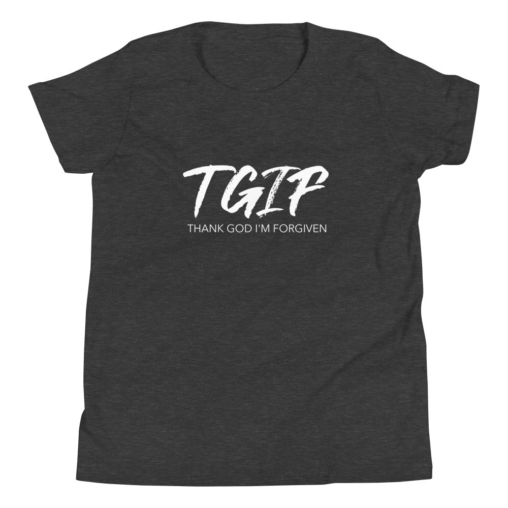#Thank God I'm Forgiven Youth T-Shirt