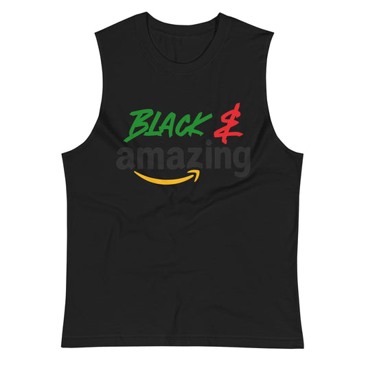 Black & Amazing Muscle Shirt