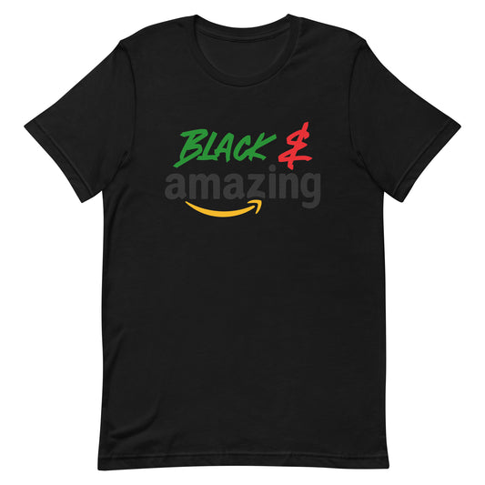 Black & Amazing Unisex t-shirt