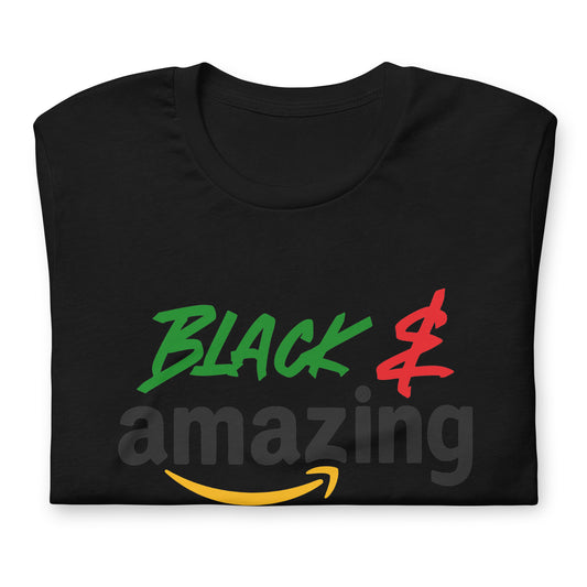 Black & Amazing Unisex t-shirt