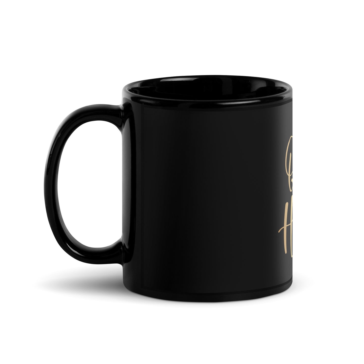 Queen of the Hustle Black Glossy Mug