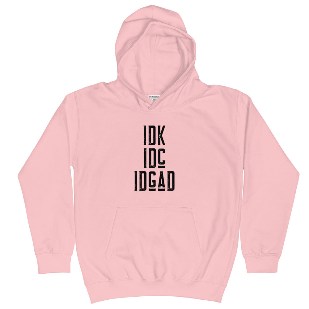 #Don't Know, Don't Care or Give a Dang Youth Hoodie