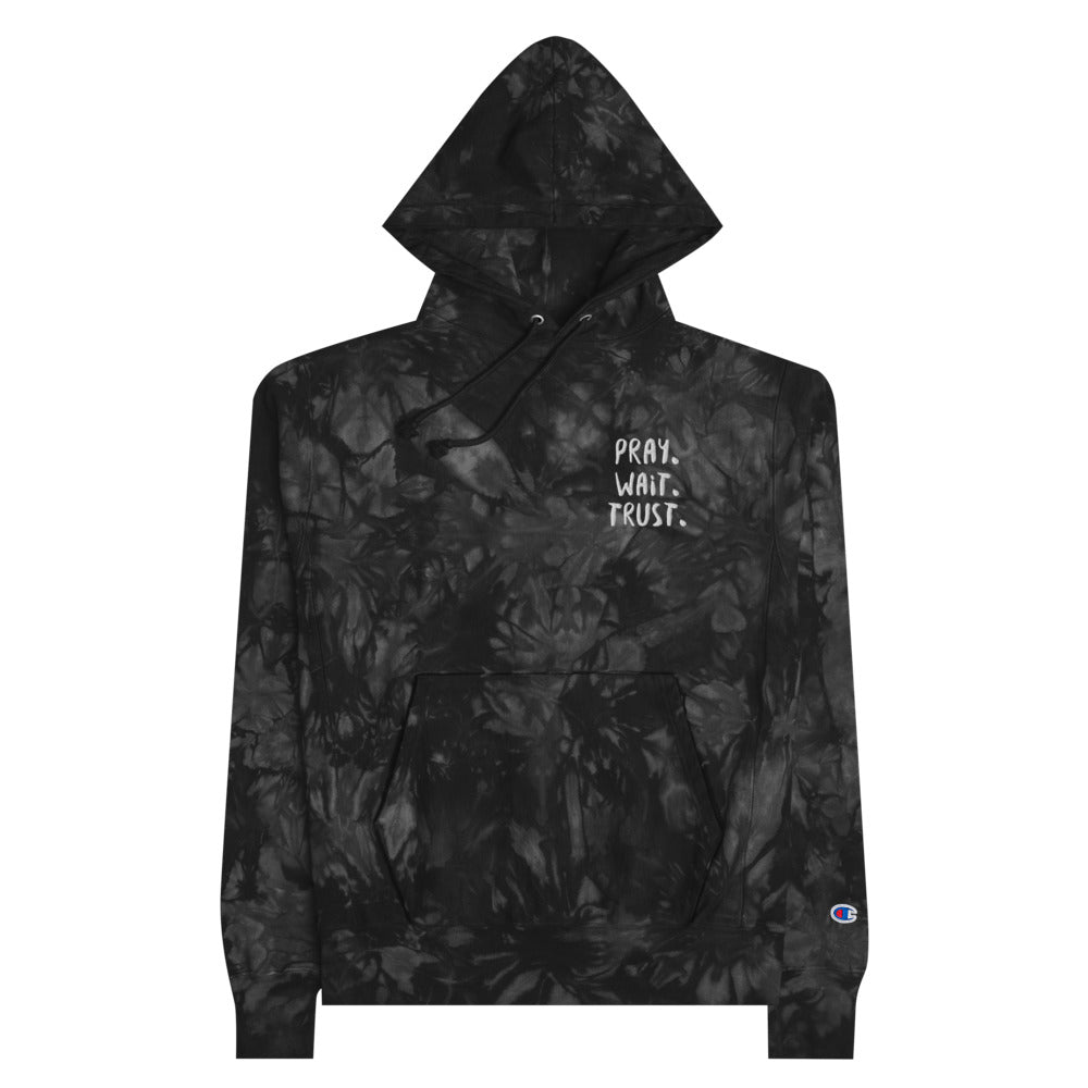 #Pray Wait Trust Unisex Tie-dye Hoodie