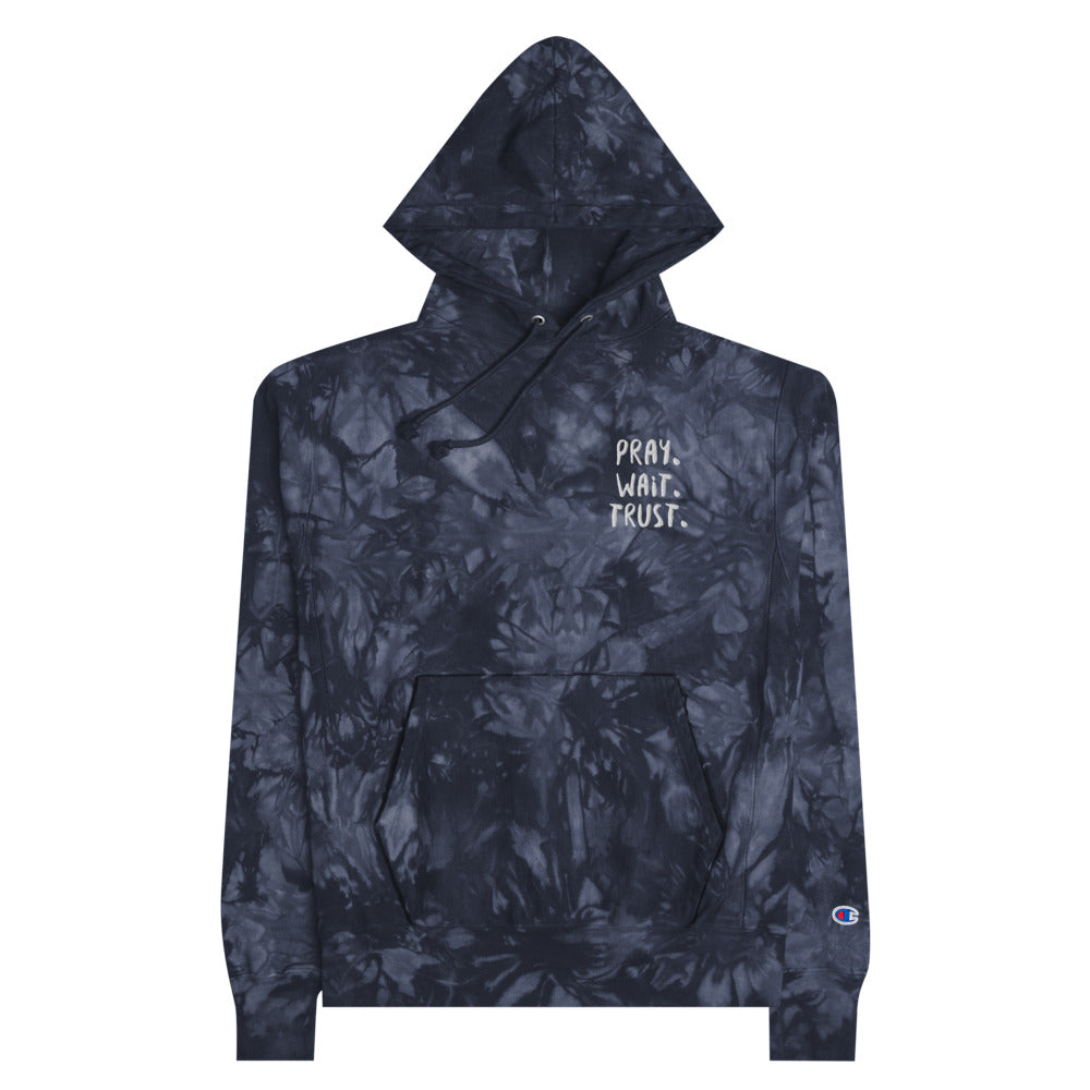 #Pray Wait Trust Unisex Tie-dye Hoodie