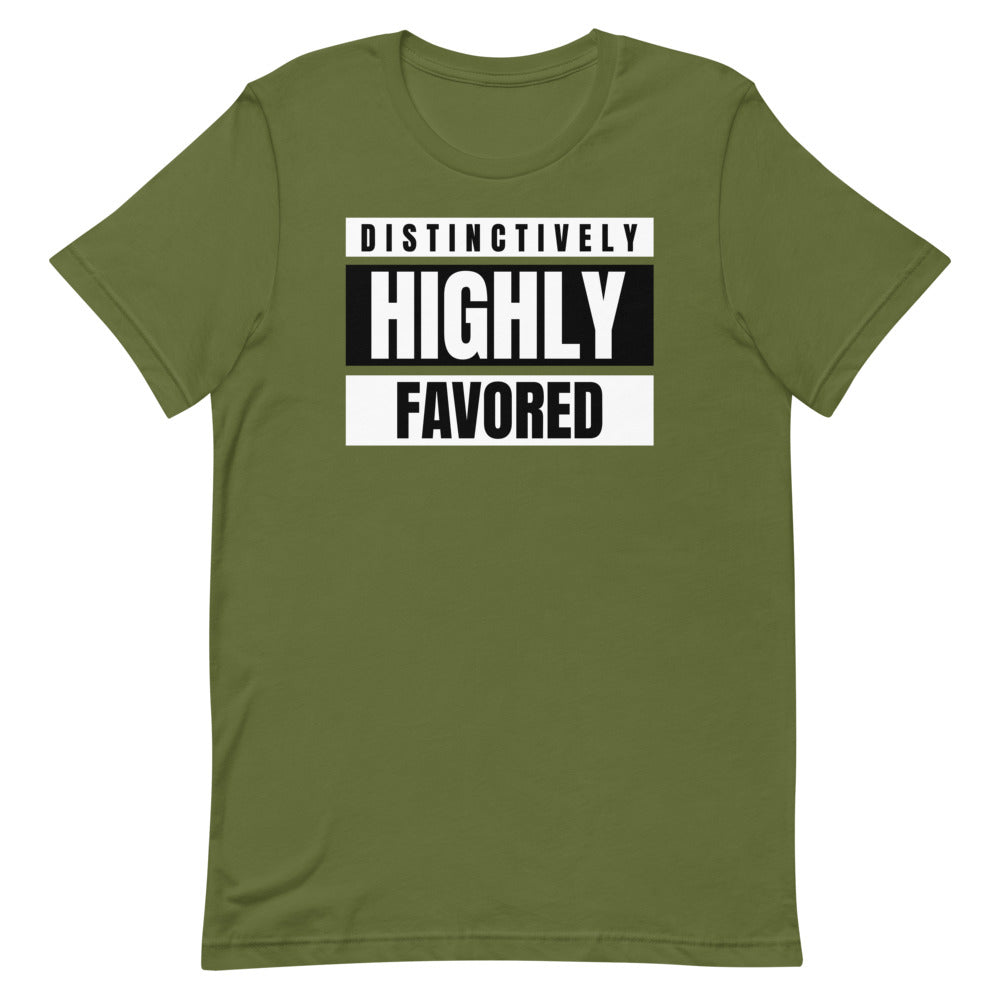 #Distinctively Highly Favored Unisex T-Shirt