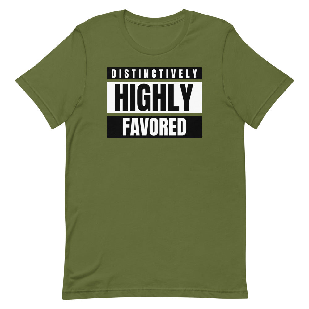 #Distinctively Highly Favored Unisex T-Shirt