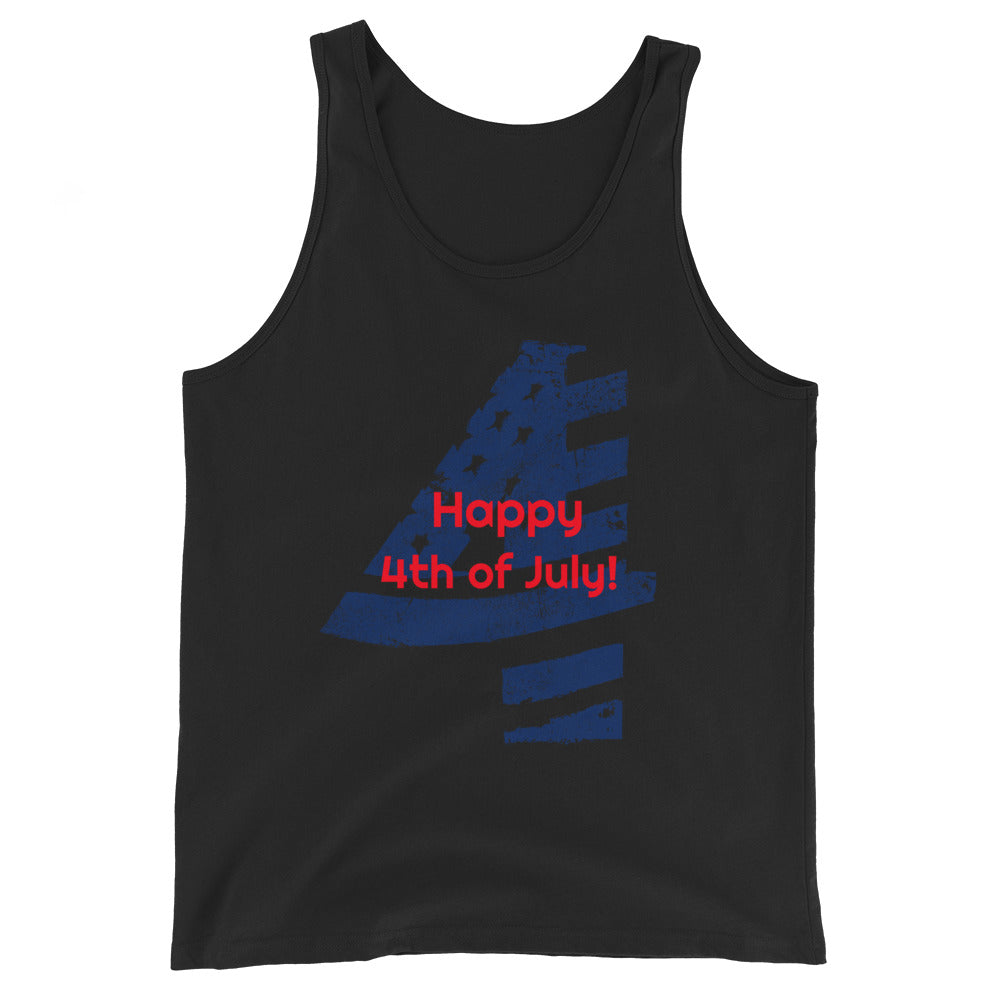 #Happy 4th of July Unisex Tank Top