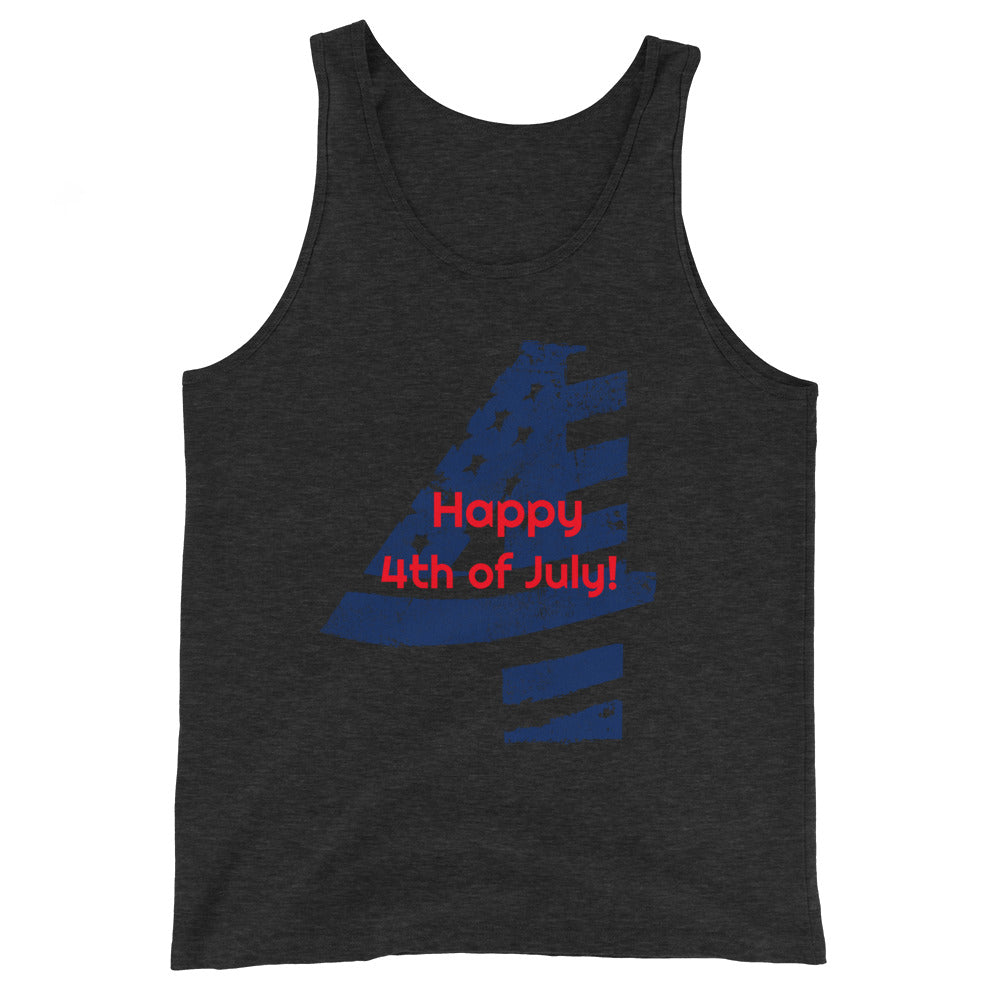 #Happy 4th of July Unisex Tank Top