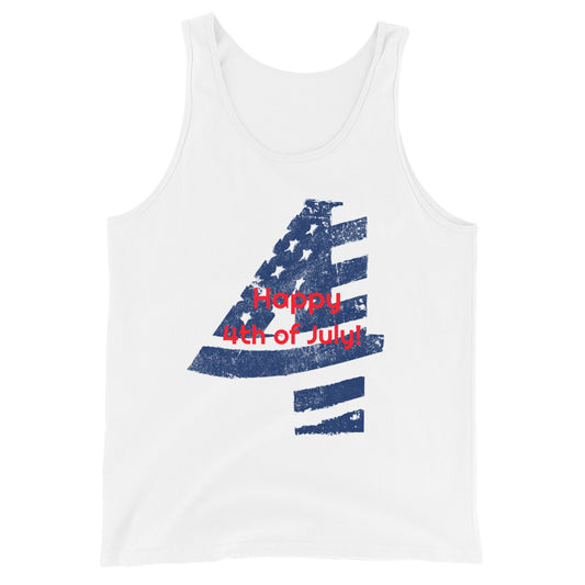 #Happy 4th of July Unisex Tank Top