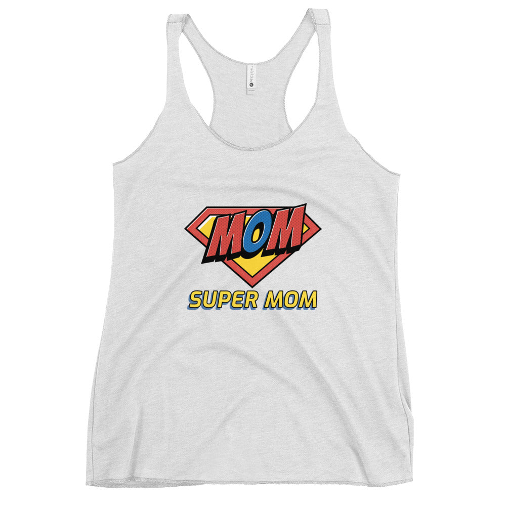 #Super Mom Racerback Tank