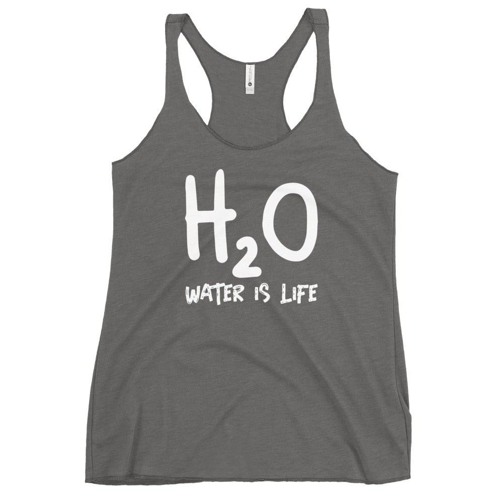 #Water Is Life Racerback Tank