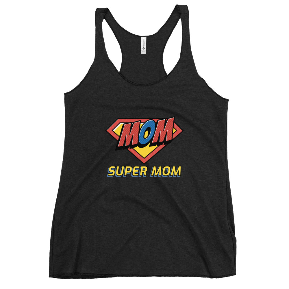 #Super Mom Racerback Tank