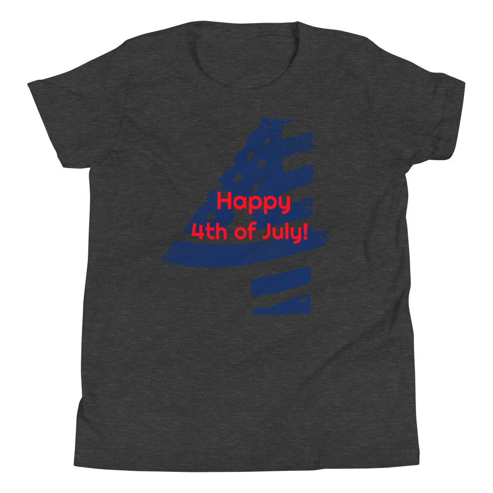 #Happy 4th of July Youth T-Shirt