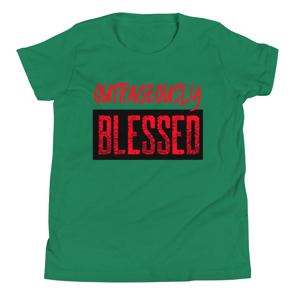 #Outrageously Blessed Youth T-Shirt