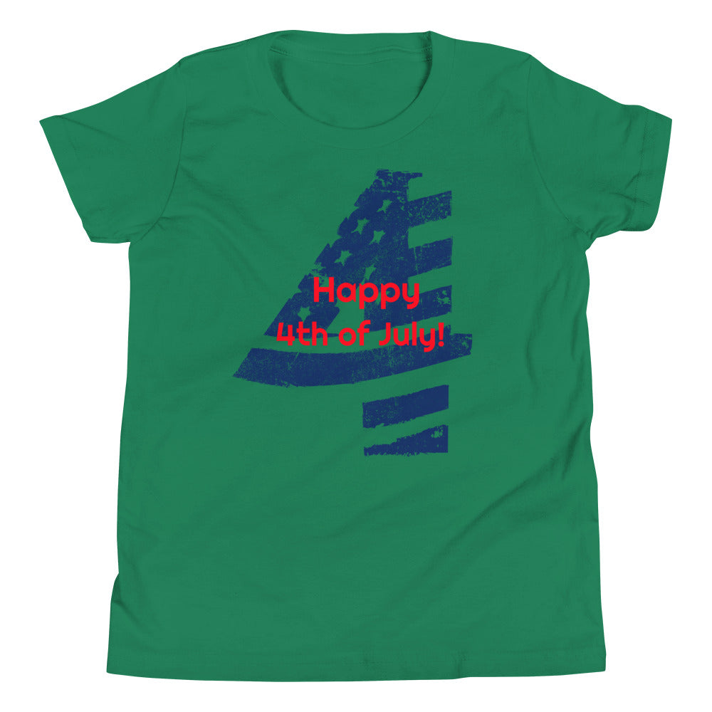 #Happy 4th of July Youth T-Shirt