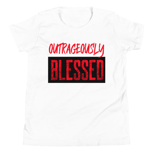 #Outrageously Blessed Youth T-Shirt