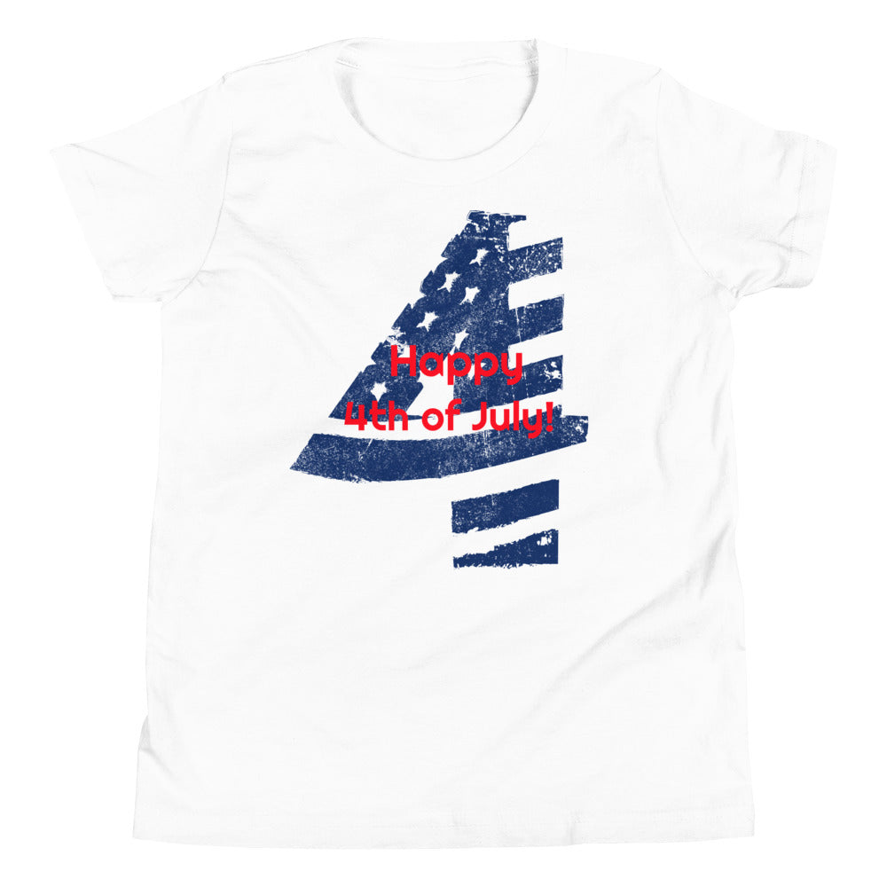 #Happy 4th of July Youth T-Shirt